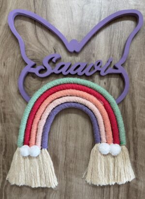 Personalised Butterfly Name Wall Hanging