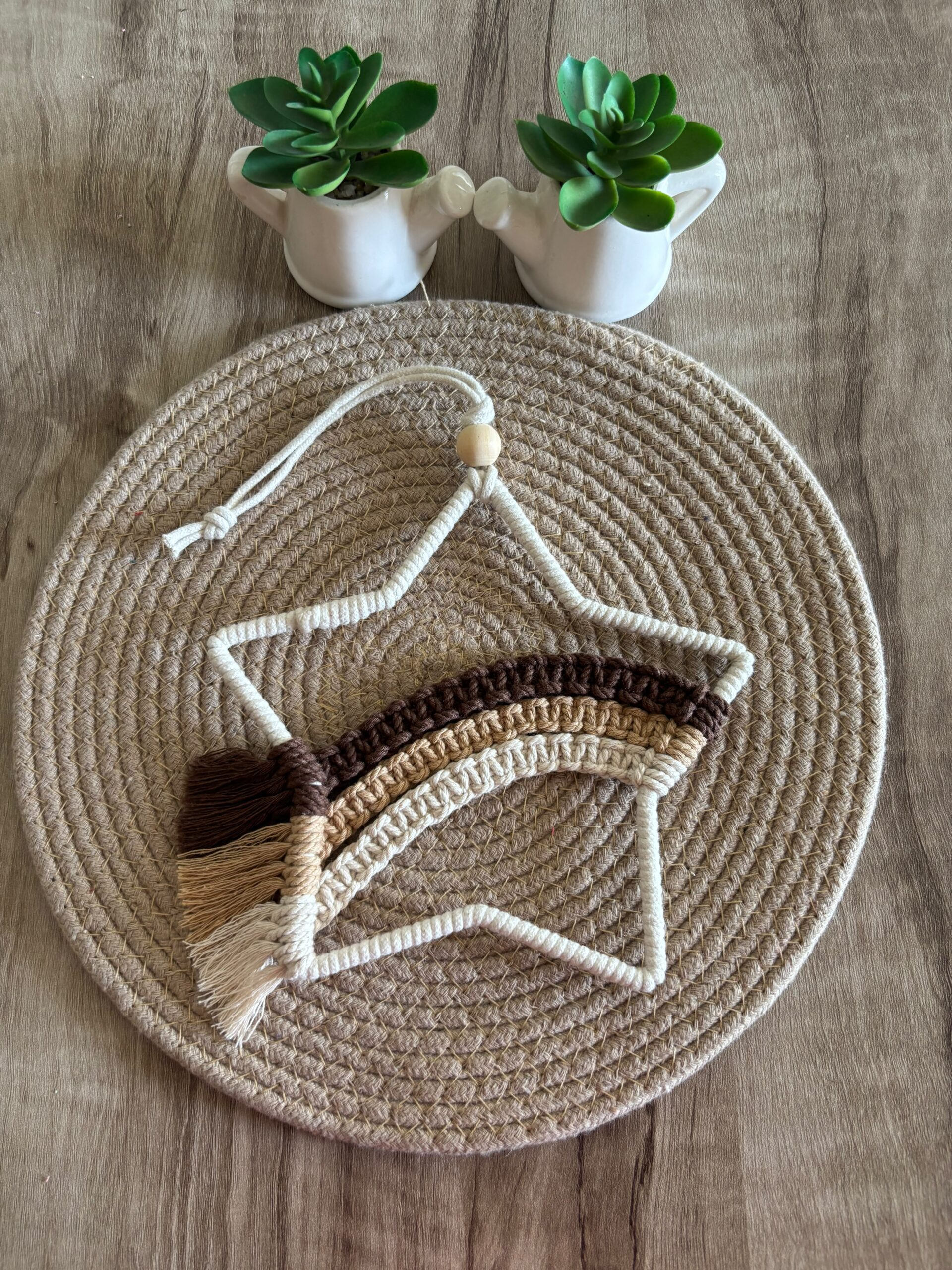 Shooting Star Macrame Wall Hanging (Square Knot) - Image 2